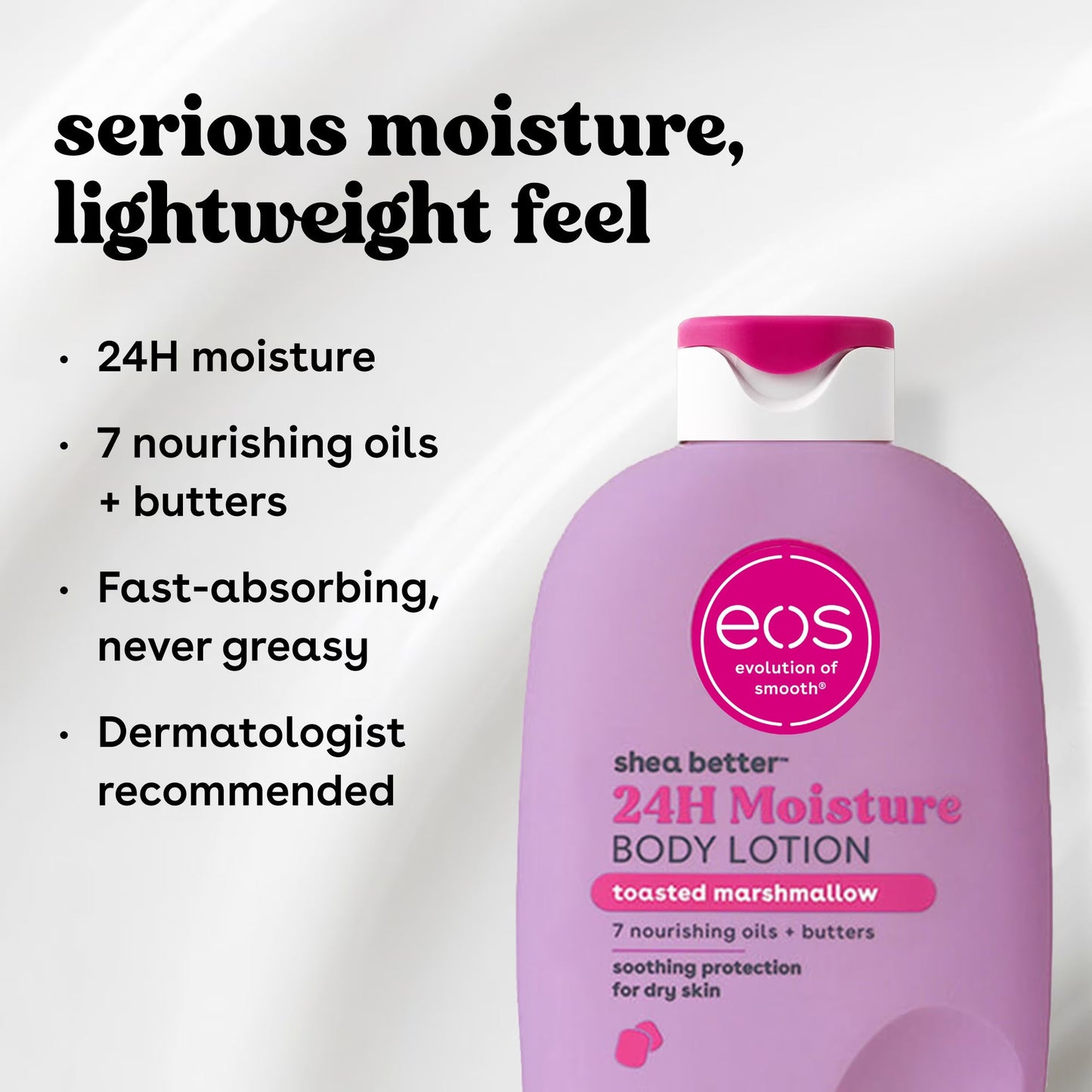 EOS Shea Better Body Lotion Toasted Marshmallow scent.473ml EOS