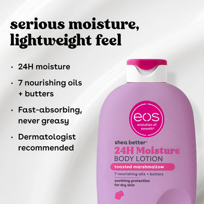 EOS Shea Better Body Lotion Toasted Marshmallow scent.473ml EOS