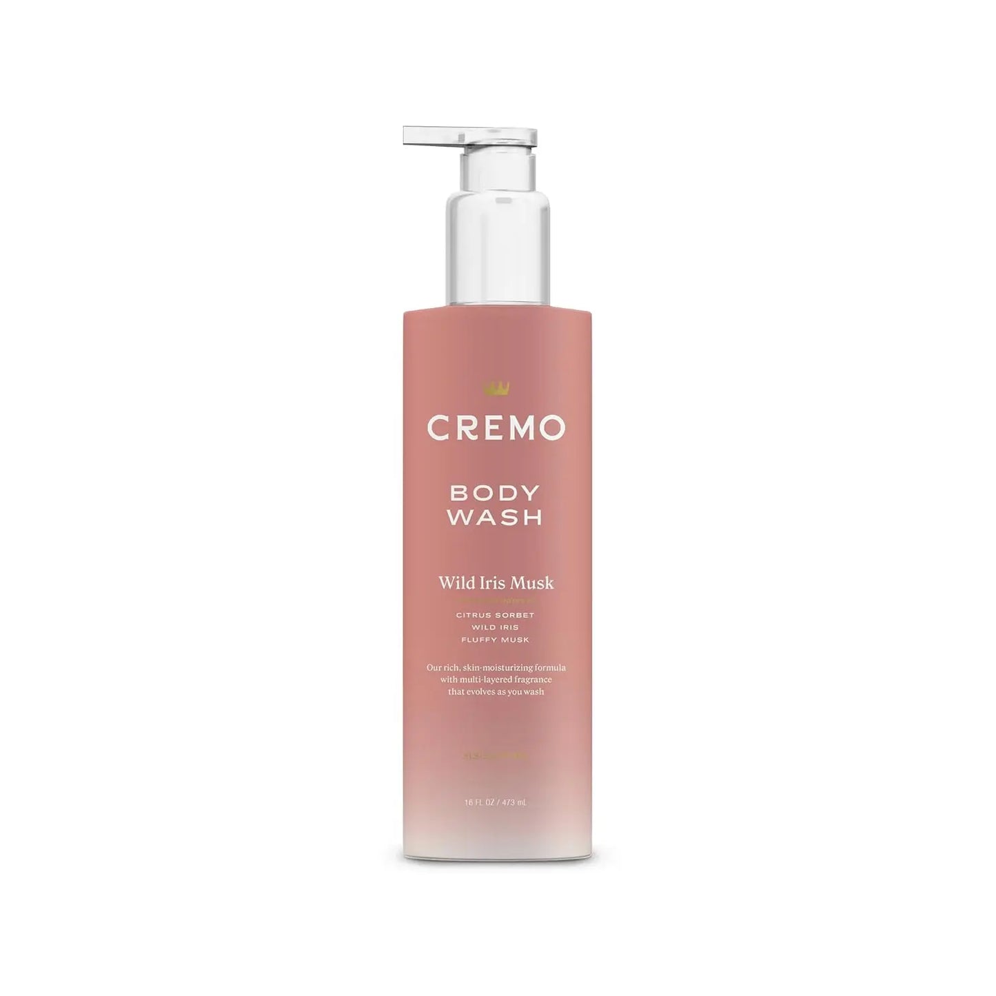 Cremo ,Wild Iris Musk Skin Moisturizing Body Wash for Women, 473ml - Antiaging Cosmetics