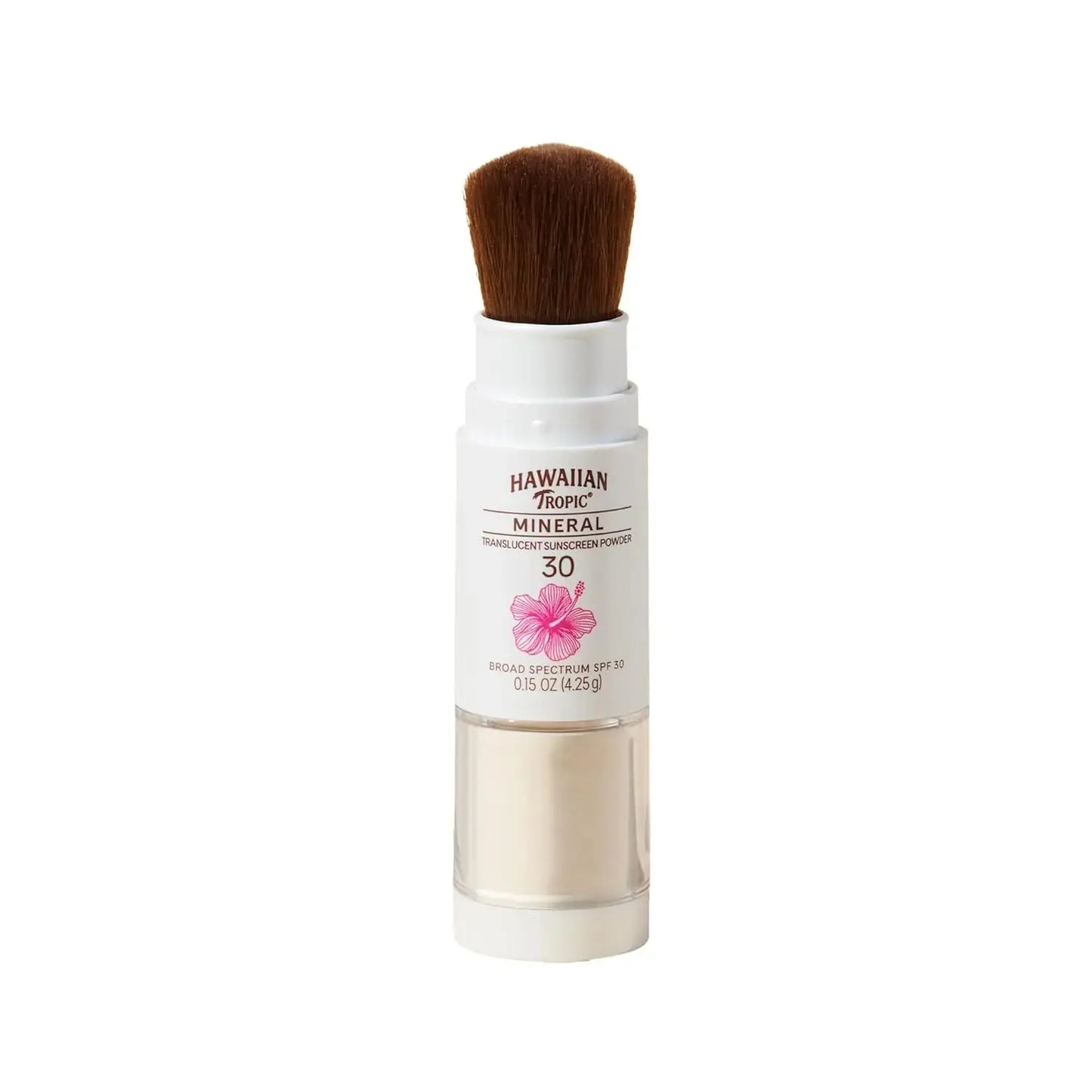 Mineral Powder Sunscreen SPF 30 – Hawaiian Tropic Brush - Antiaging Cosmetics