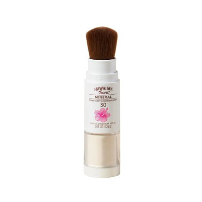 Mineral Powder Sunscreen SPF 30 – Hawaiian Tropic Brush - Antiaging Cosmetics