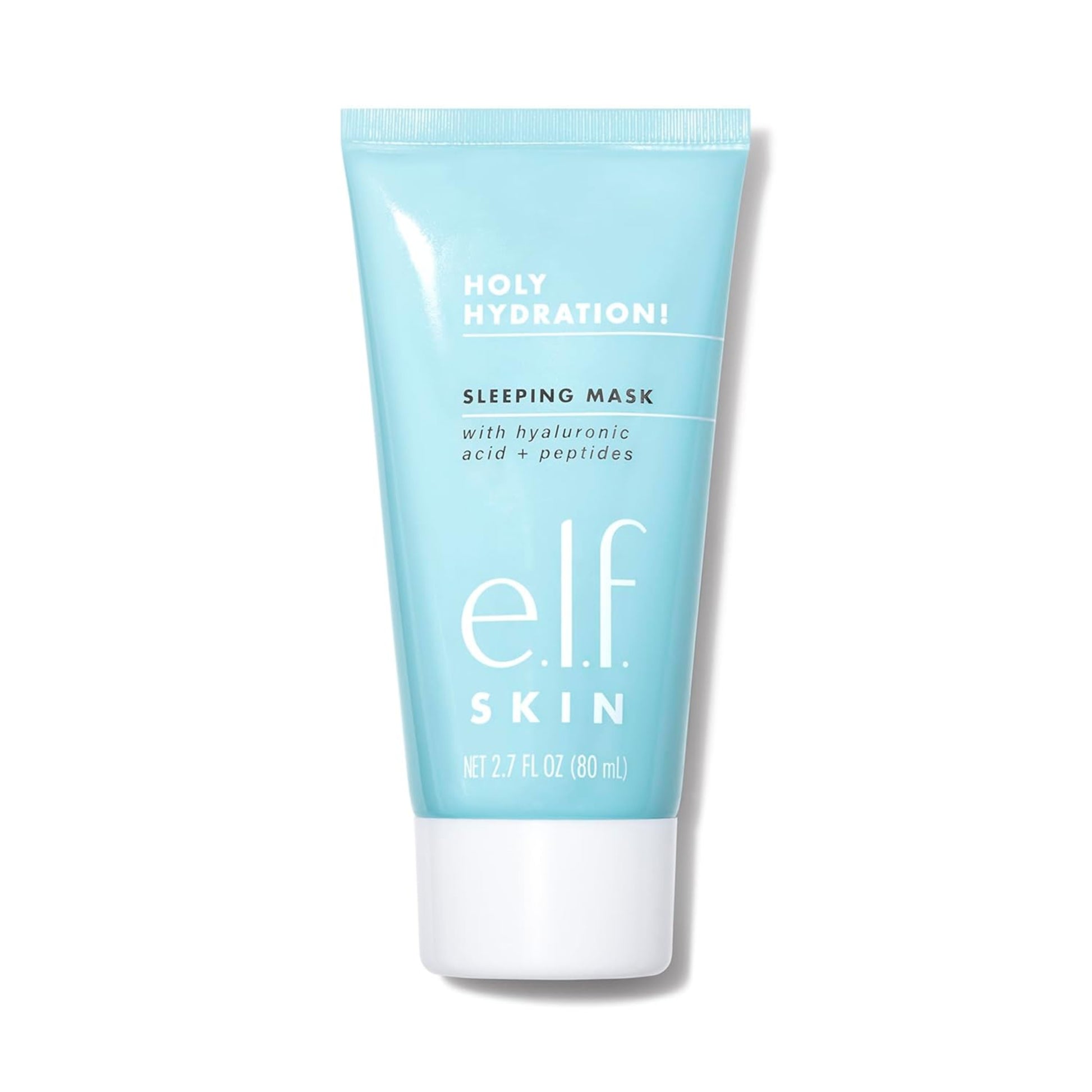 Tube of e.l.f. Skin Holy Hydration Sleeping Mask on a white background