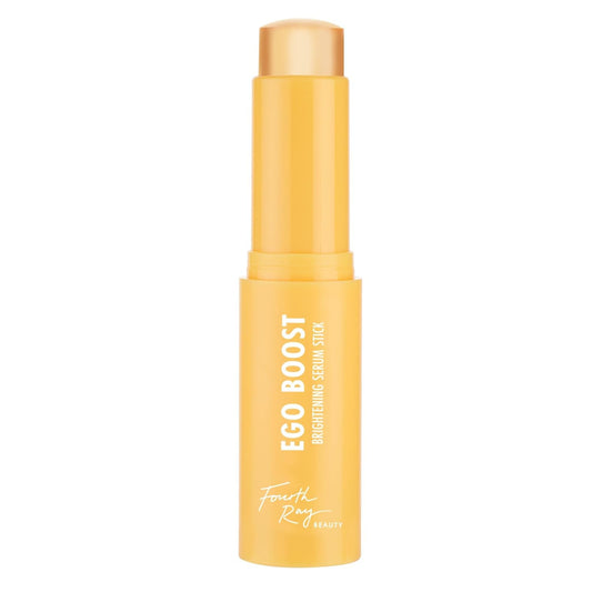 Yellow serum stick with 'EGO BOOST' text on a white background