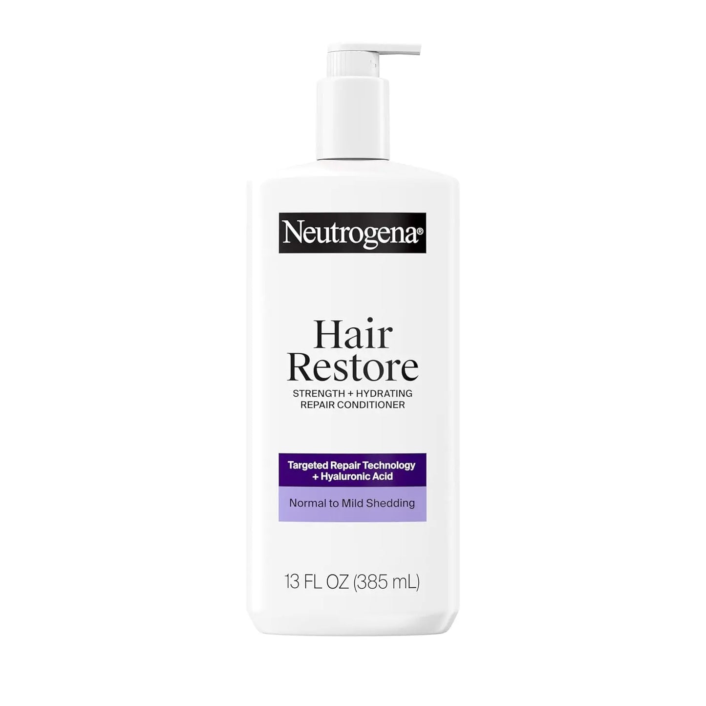 Neutrogena Hair Restore Hydrating Repair Conditioner – Hyaluronic Acid, Anti-Breakage, Sulfate-Free, 385ml - Antiaging Cosmetics