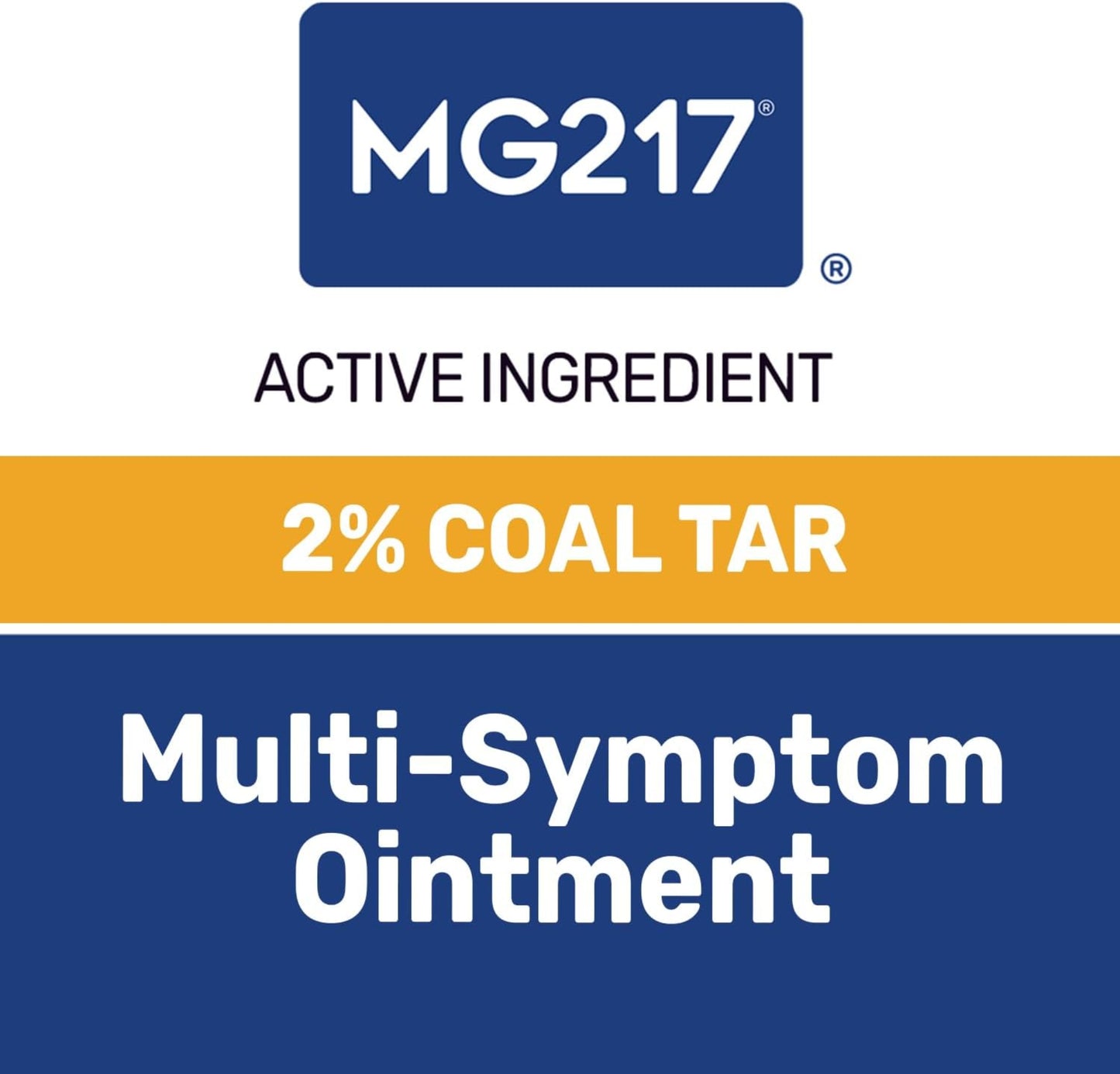 MG217- Coal Tar Ointment for Psoriasis, Extra Strength Multi Symptom Relief, Effectively Relieves Itching, Scaling, Redness  113gr