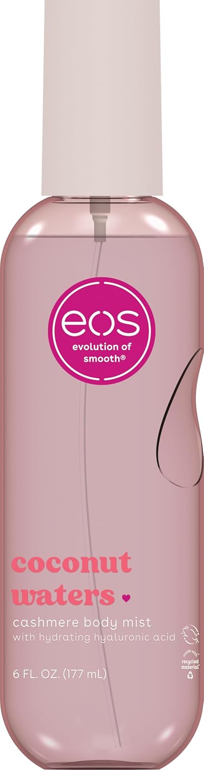 eos Cashmere Body Mist Coconut Waters Hair and Body Spray Hydrating Coconut Perfume 177ml EOS