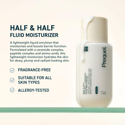 Prequel Skin Half and Half Peptide Ceramide Fluid Moisturizing cream 168ml