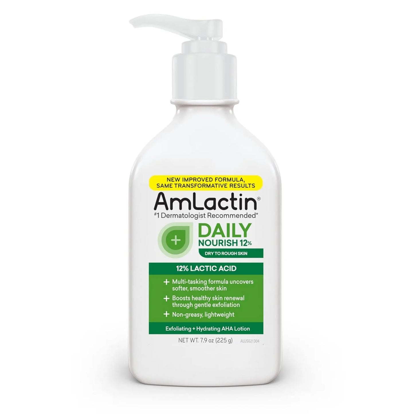 AmLactin Daily Nourish lotion bottle on a white background