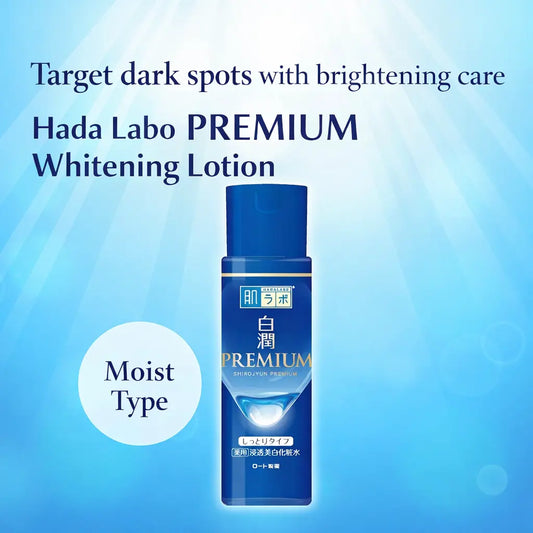 Hada Labo Shirojyun Premium Whitening Lotion – Moist Type, Tranexamic Acid,170ml - Antiaging Cosmetics