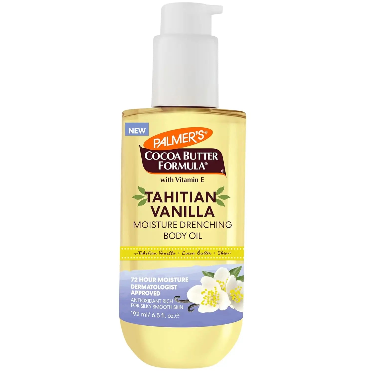Palmer's Cocoa Butter Formula Body Oil, Moisture,Drenching Tahitian Vanilla,192ml - Antiaging Cosmetics