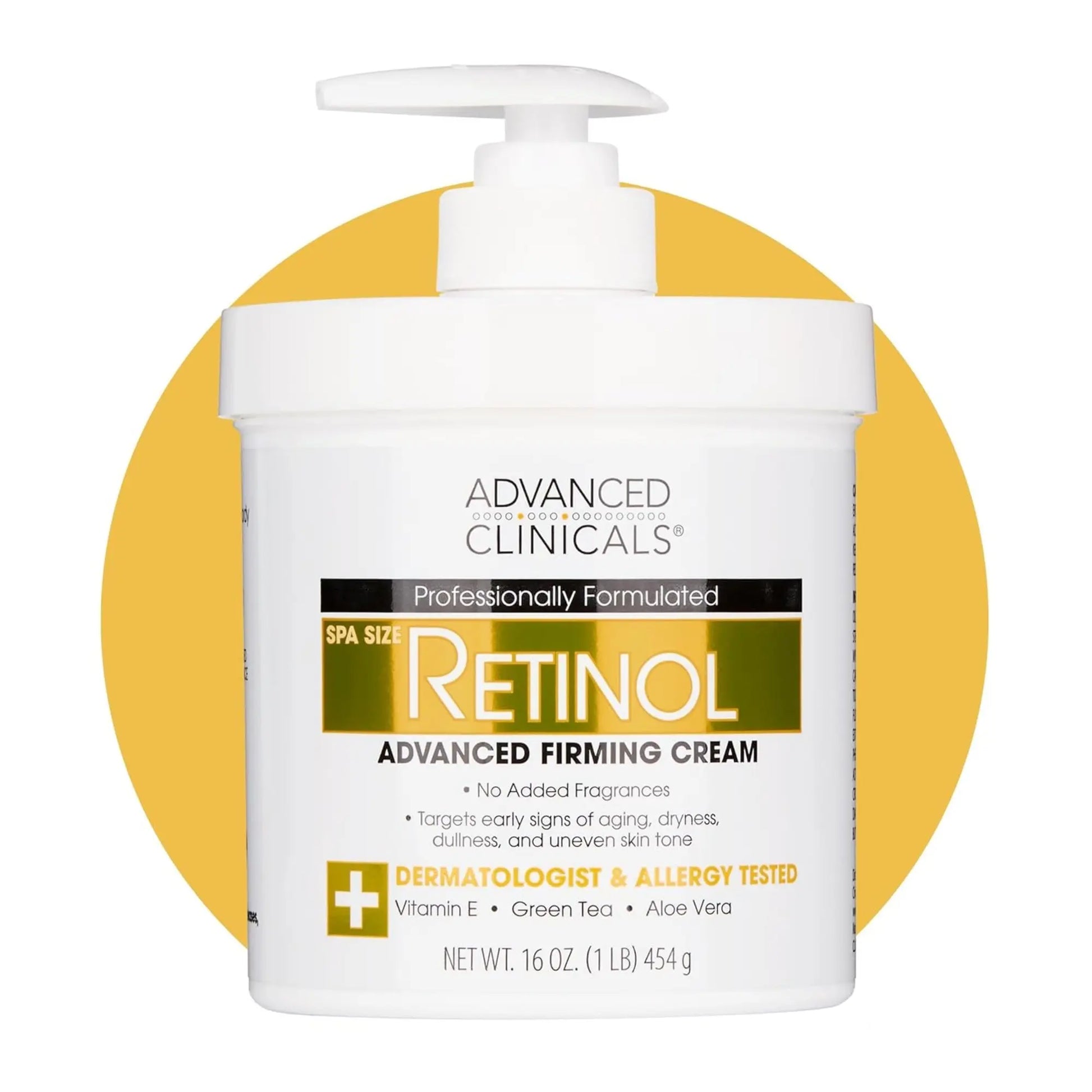 Advanced Clinicals- Retinol Firming body cream -454gr Advanced Clinicals