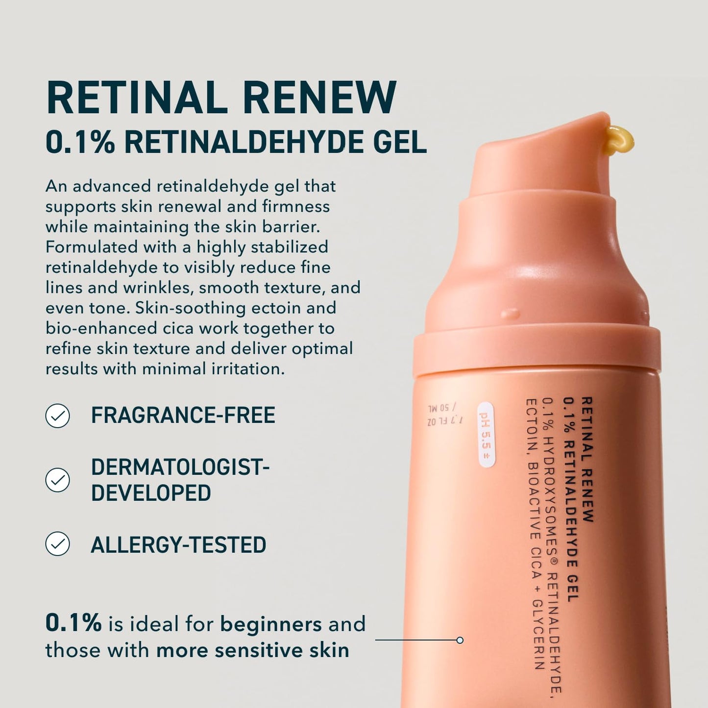 Prequel Retinal 0.1% with Ectoin  Low-Irritation Gel 50ml
