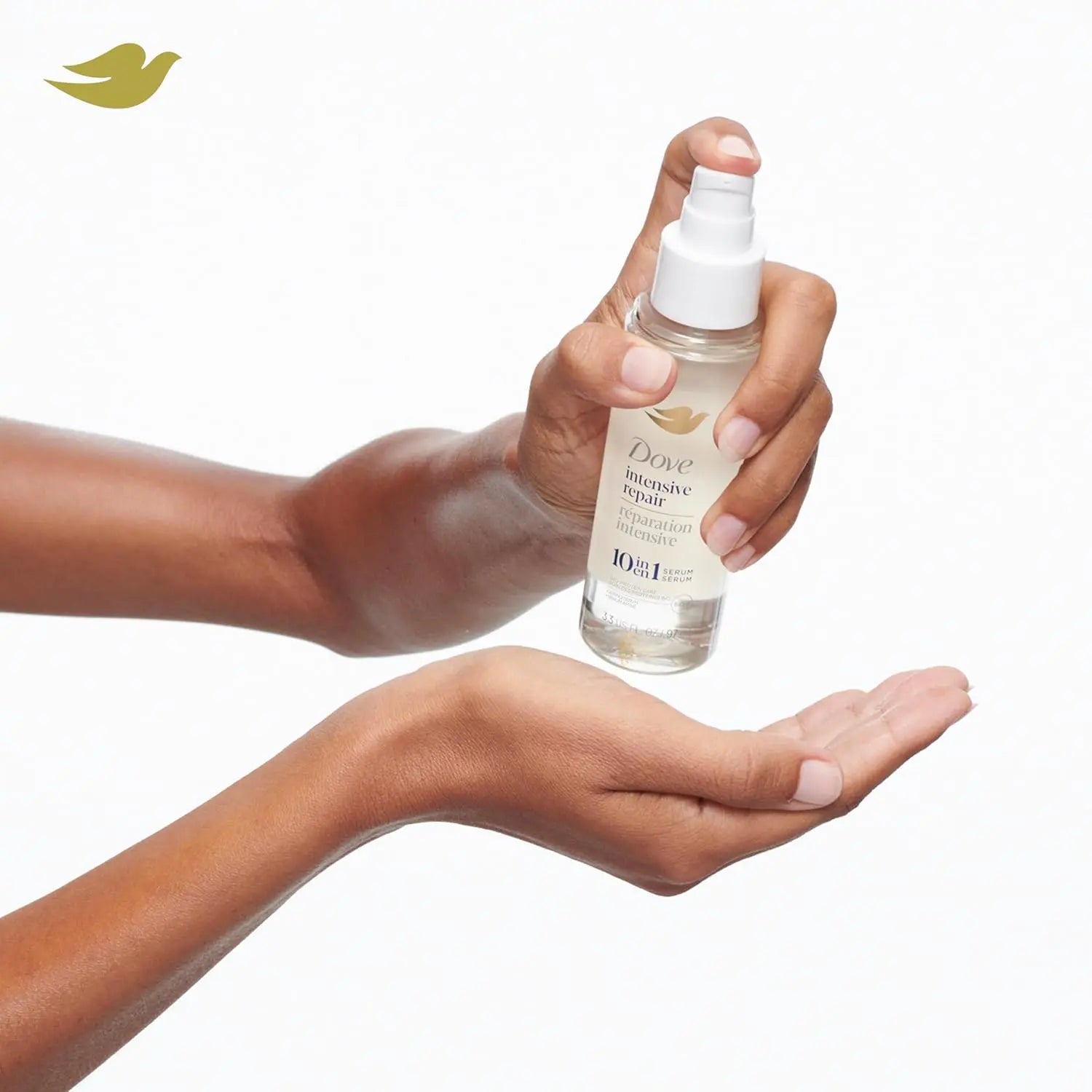 Dove Intensive Repair Amino Serum for Damaged Hair – Bio-Protein Care Hair Repair Serum, Shine & Smoothness, 97ml - Antiaging Cosmetics