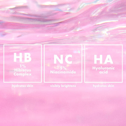 Pink background with text on skincare ingredients and their benefits