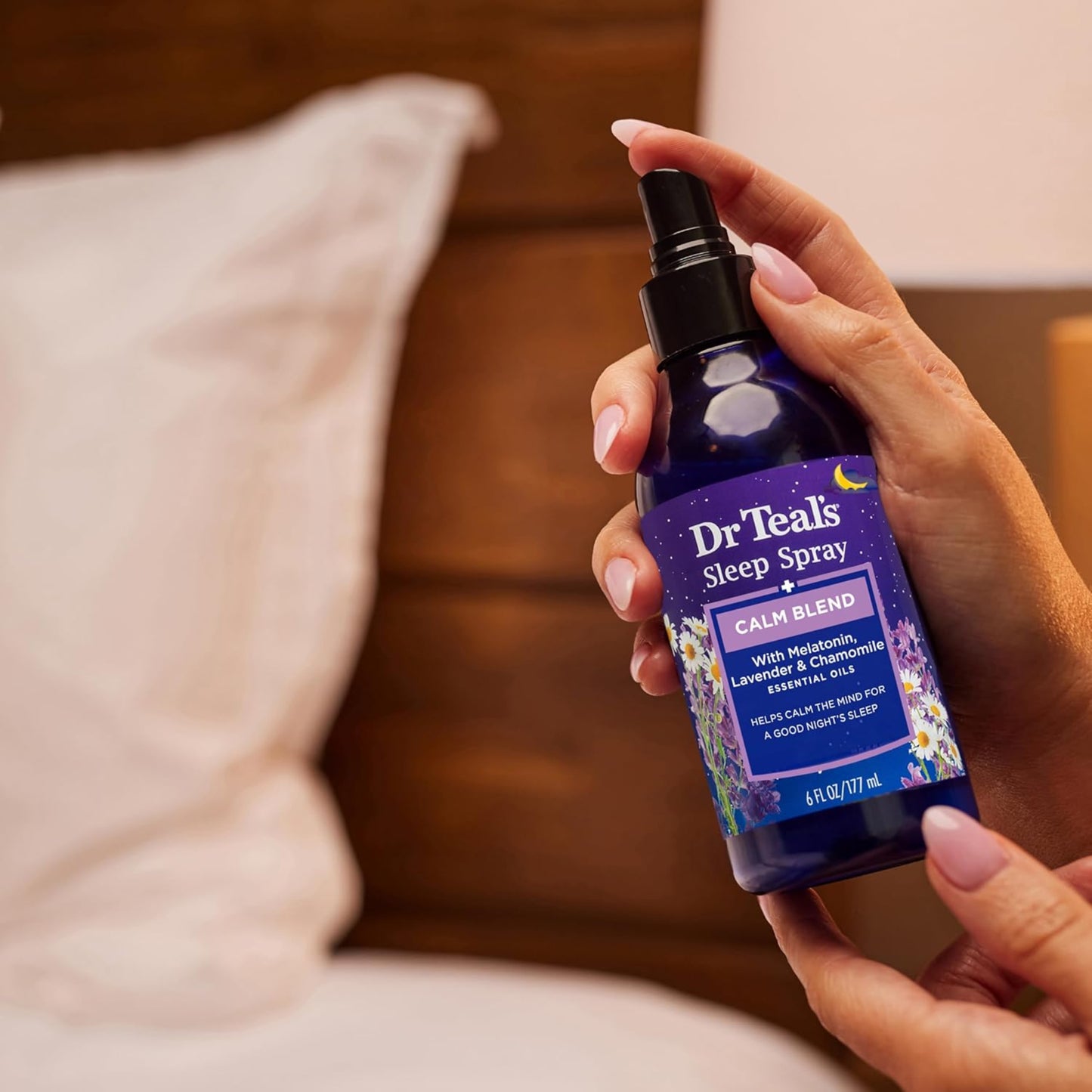 Dr Teal's, Sleep Spray, Melatonin with Essential Oils, Lavander and Chamomile-177ml