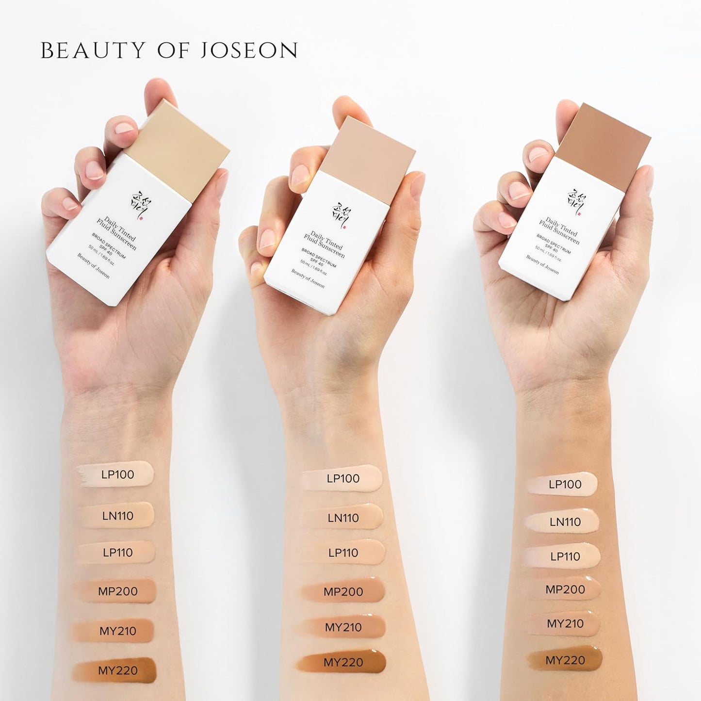 Beauty of Joseon Daily Tinted Fluid Sunscreen US edition , Mineral Sunscreen, SPF40 50ml