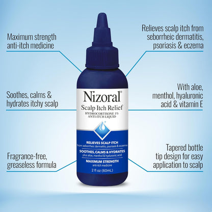 Nizoral -Scalp Itch Relief Liquid Treatment- 60ml