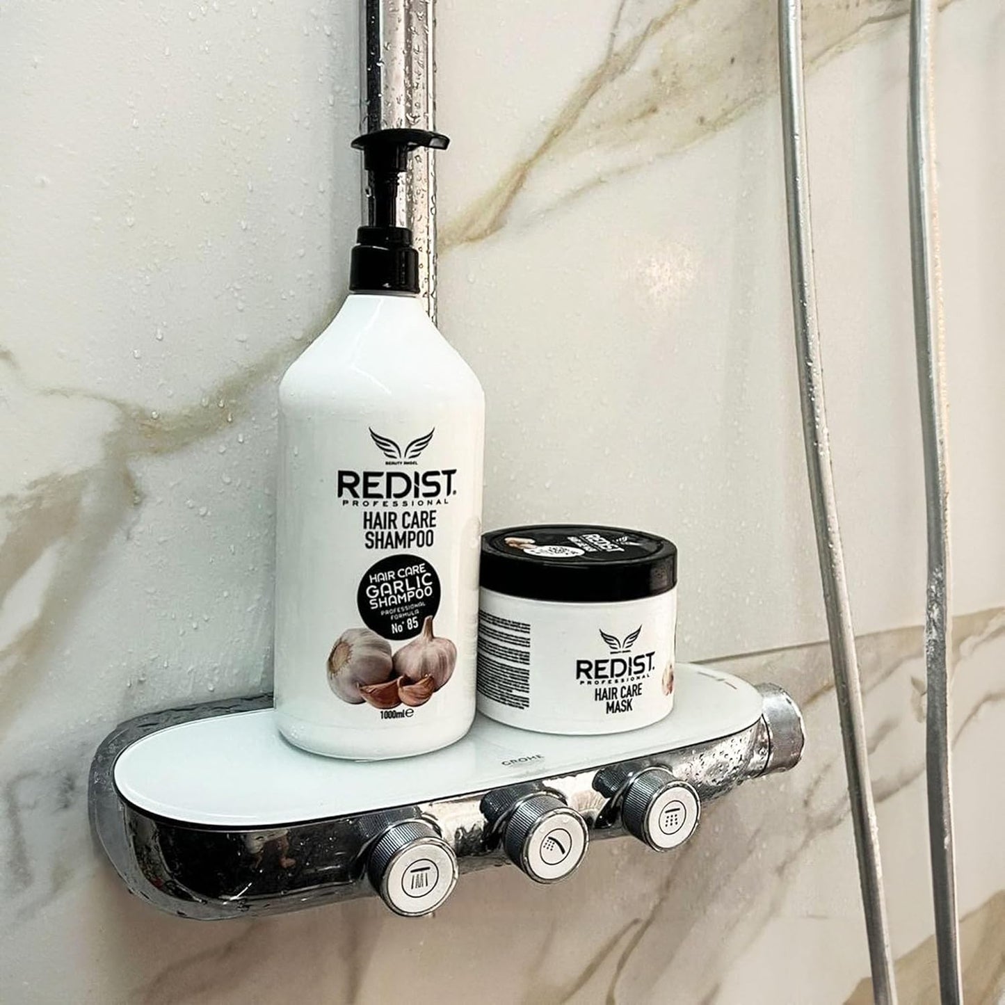 Redist Garlic Hair Mask 500ml Strengthening Nourishing Treatment for Damaged Hair,500ml Redist