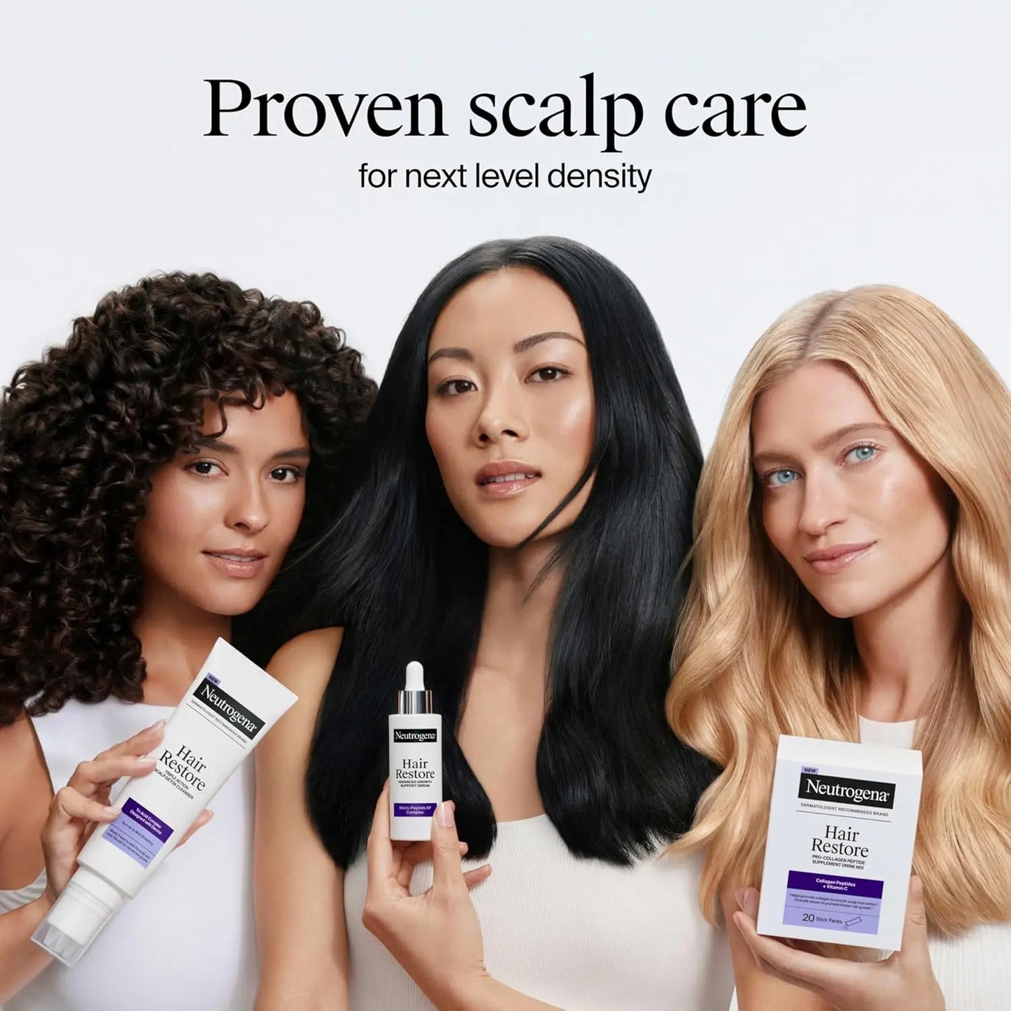 Neutrogena Hair Restore Scalp Detox Cleanser – Triple Acid Clarifying Scalp Treatment, Buildup Removal, Sulfate-Free, 236ml - Antiaging Cosmetics