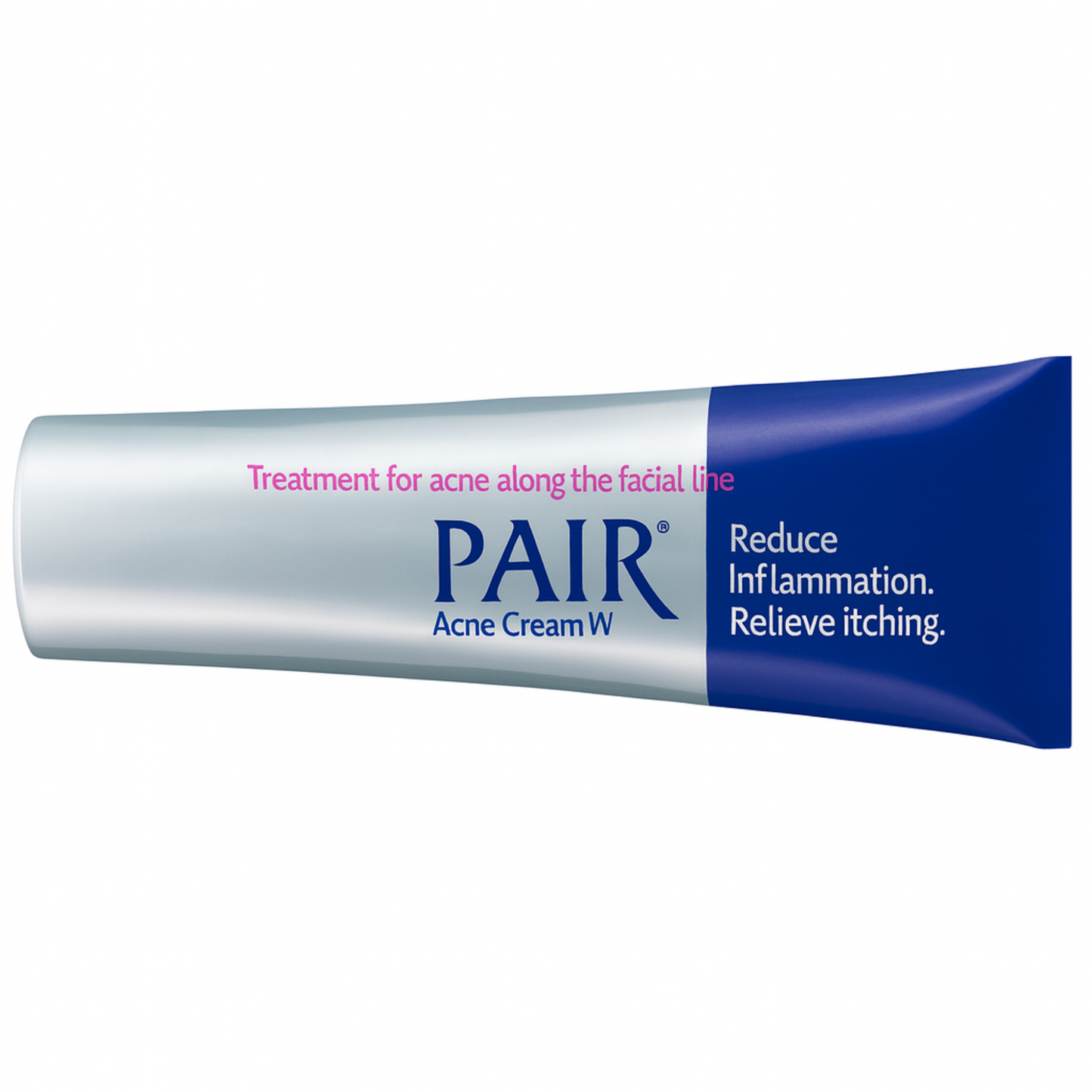 PAIR Acne Cream W tube on a white background