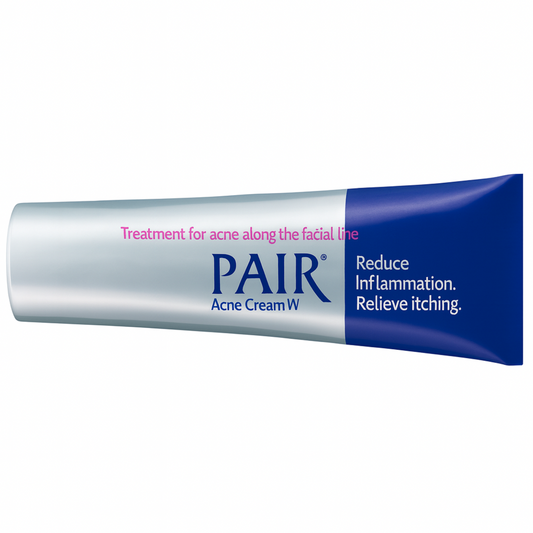 PAIR Acne Cream W tube on a white background