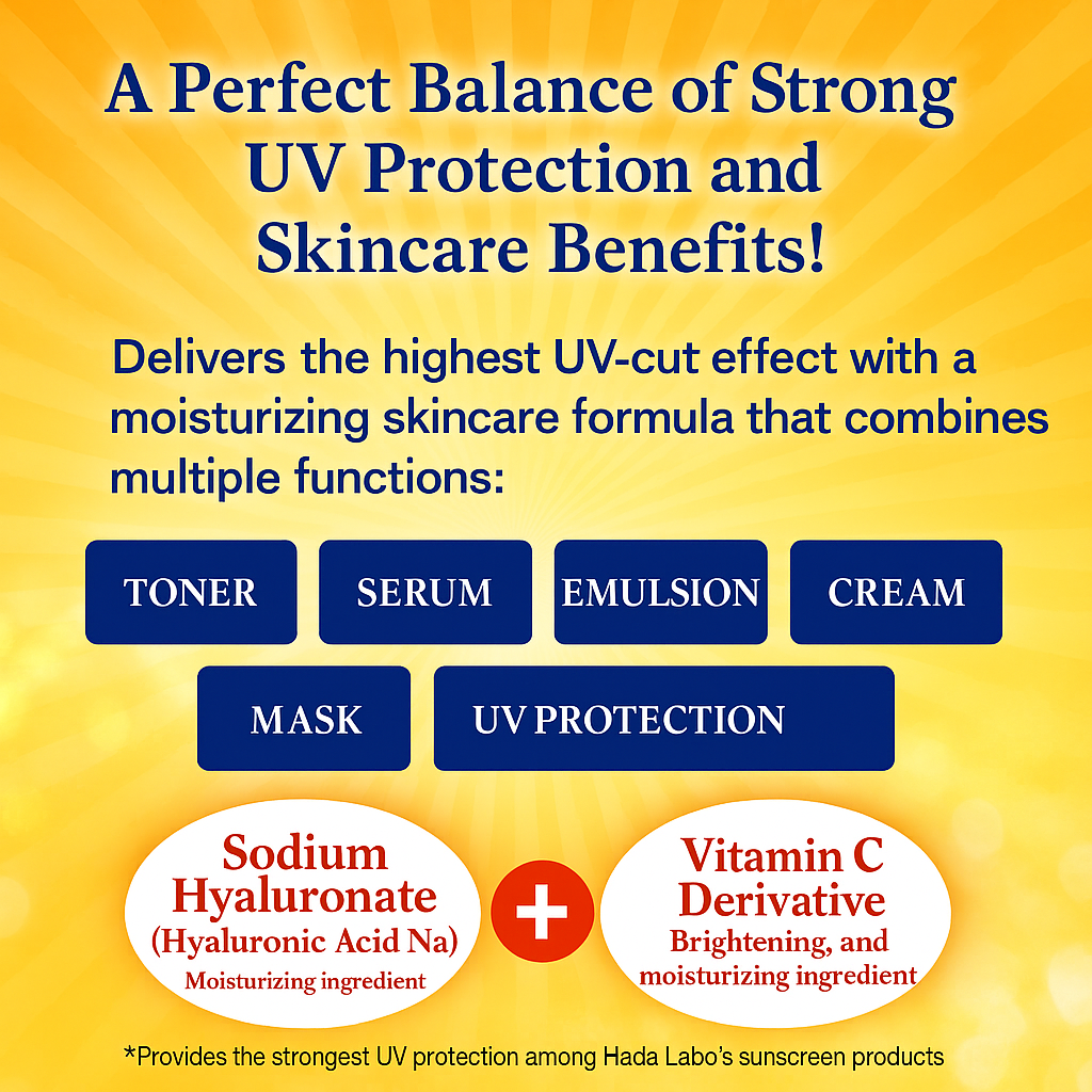 Rohto- Hada Labo UV White Gel SPF50 PA++++- 90gr