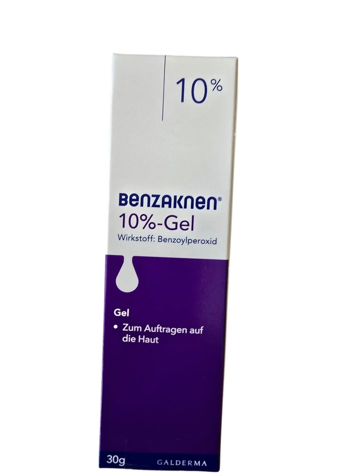 Benzakken 10% Gel packaging on a white background