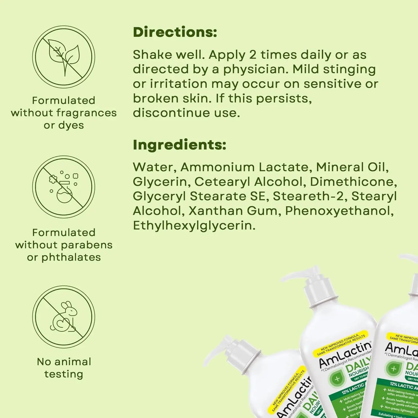 AmLactin - Daily Moisturizing Lotion with 12% Lactic - 225gr - Antiaging Cosmetics