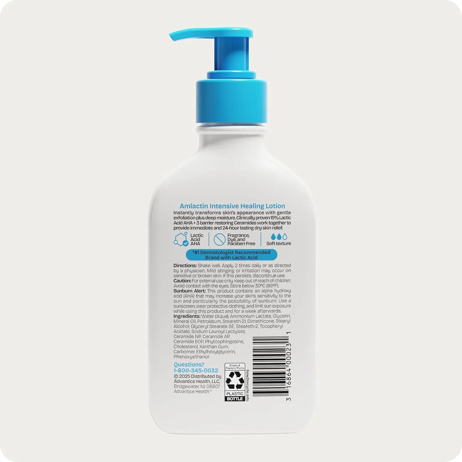 Intensive Healing Lotion for Extremely Dry Skin, 15% Lactic Acid, 225gr - Antiaging Cosmetics