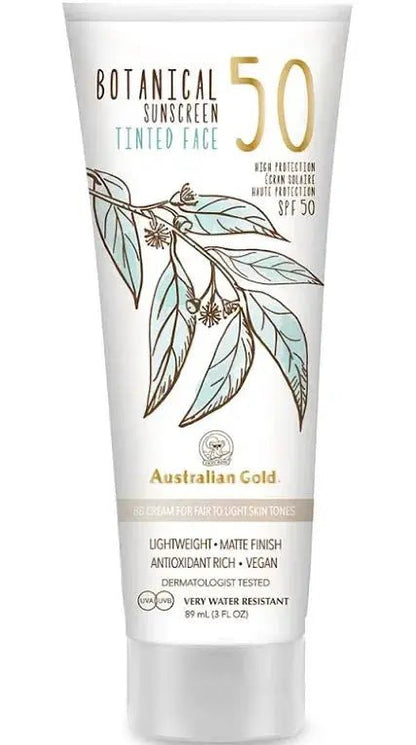 AUSTRALIAN GOLD - TINTED MINERAL Face sunscreen - 3fl oz(88ml) - Antiaging Cosmetics