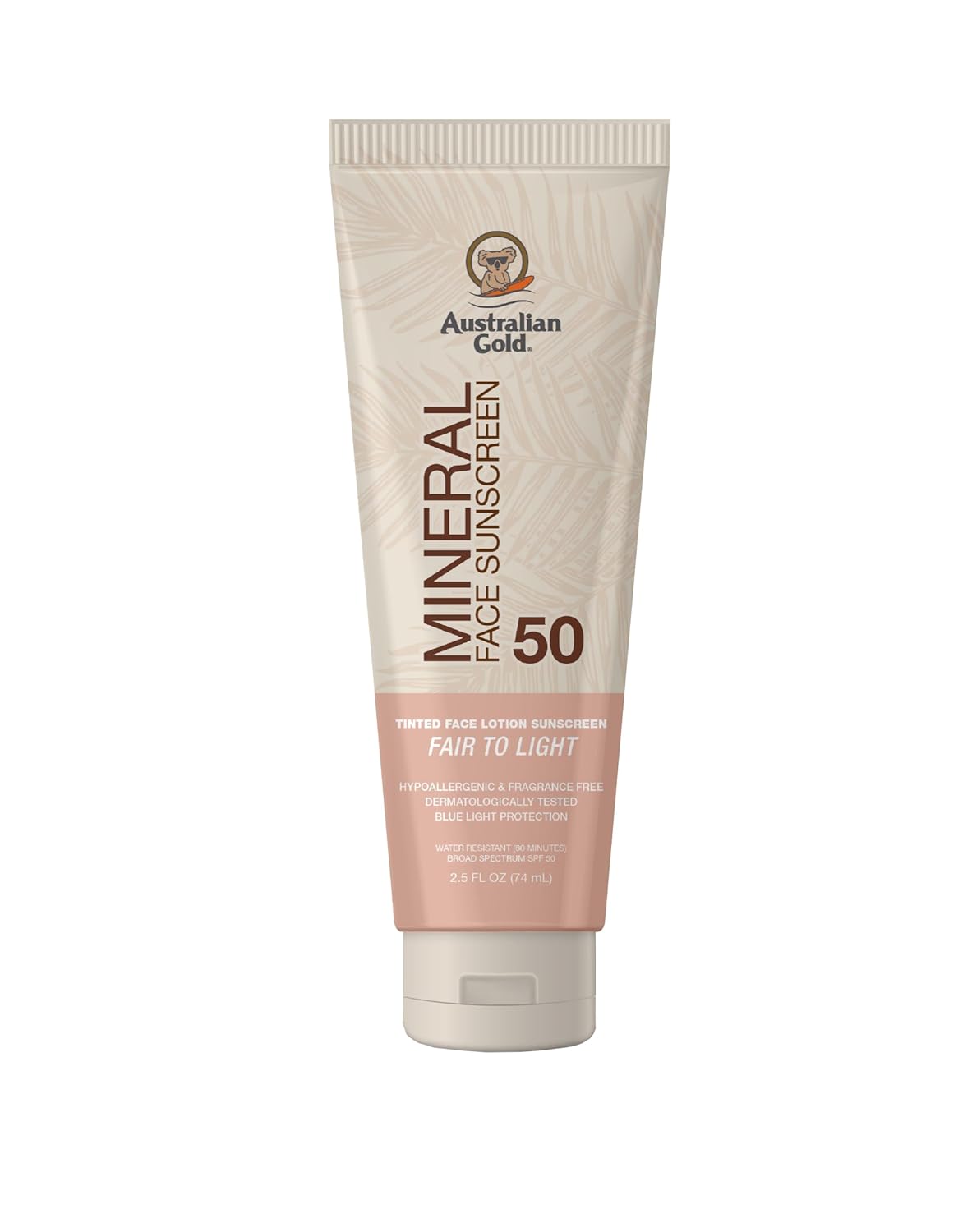 AUSTRALIAN GOLD- TINTED MINERAL Face sunscreen-74ml - Antiaging Cosmetics