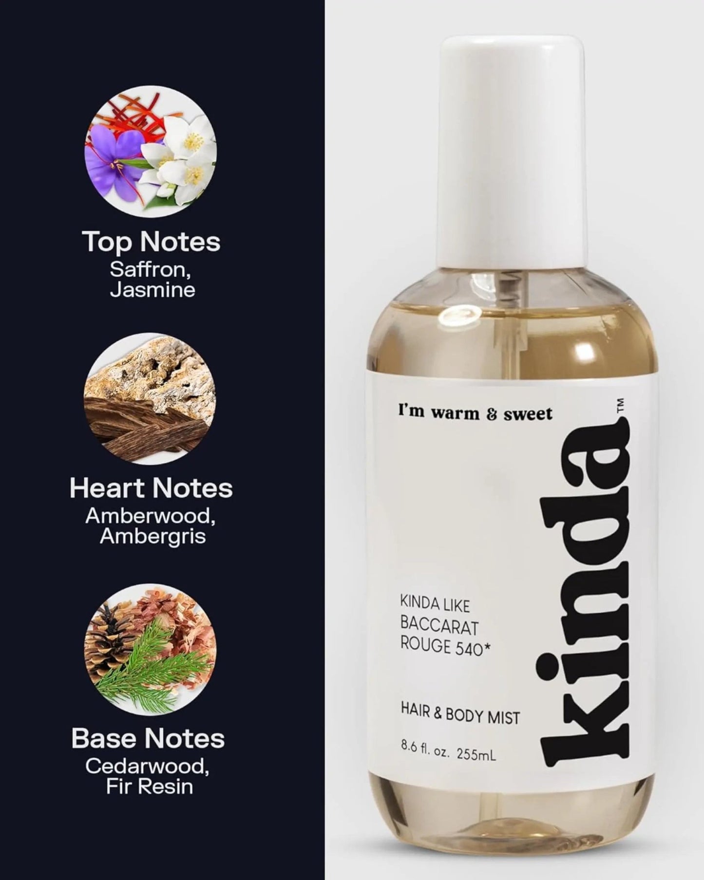 Belcam Perfumes - KINDA I’m Warm & Sweet Hair & Body Mist - Antiaging Cosmetics