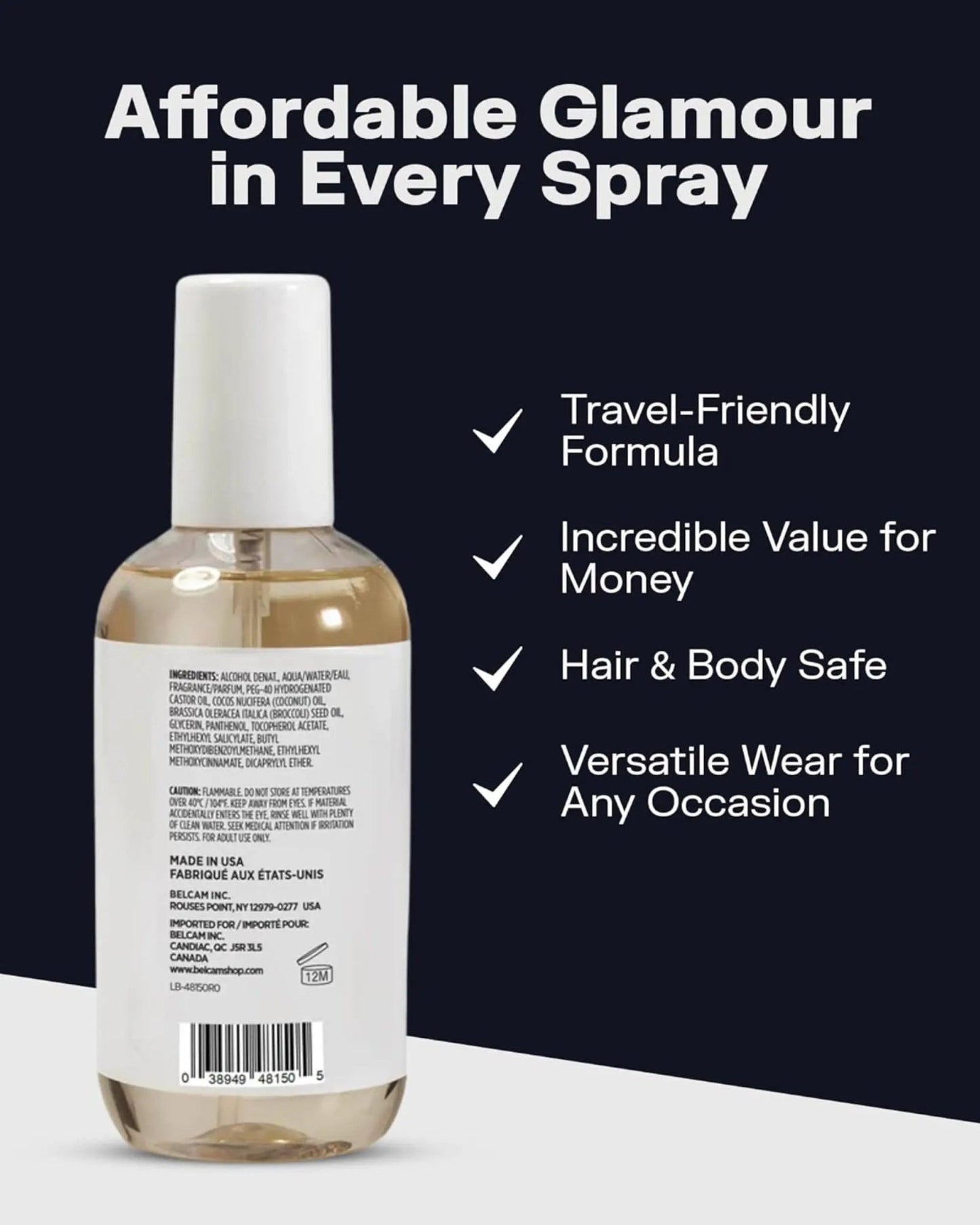 Belcam Perfumes - KINDA I’m Warm & Sweet Hair & Body Mist - Antiaging Cosmetics