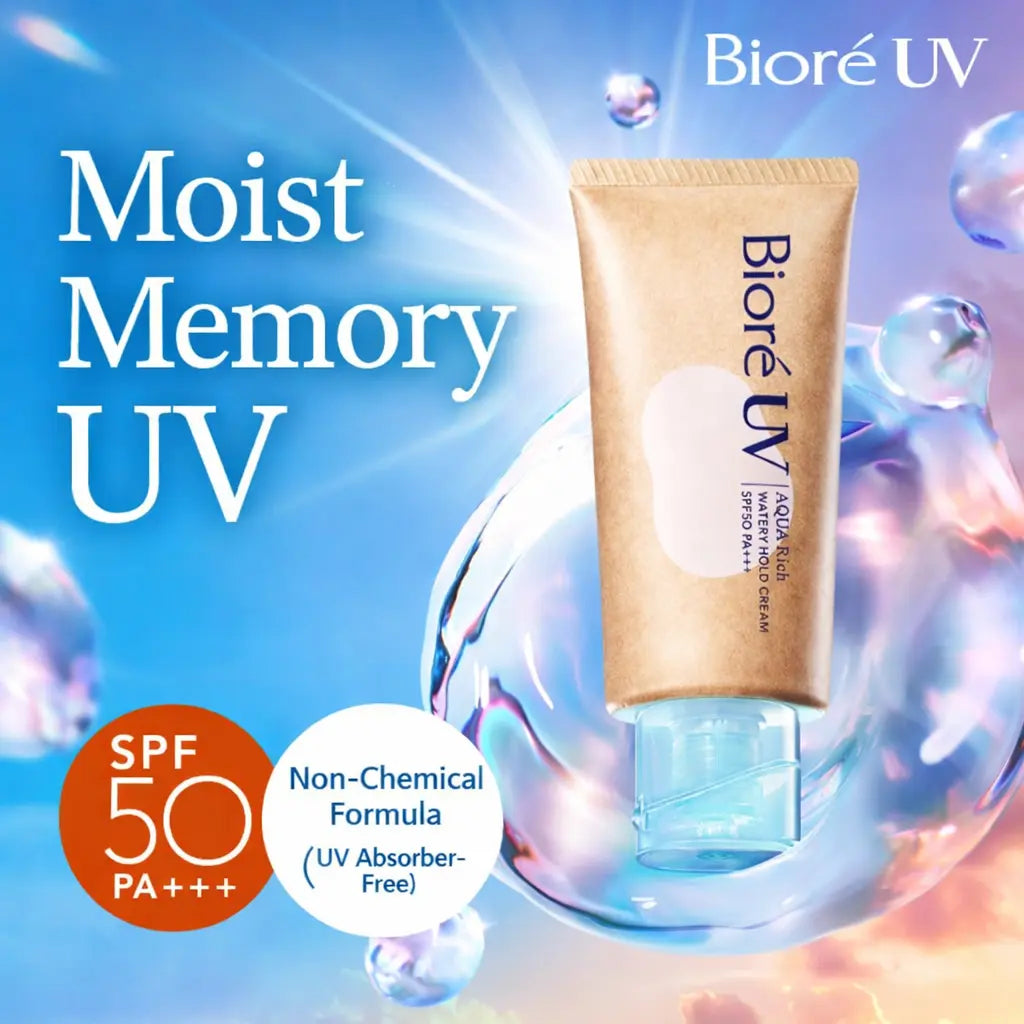 Biore UV Aquarich Water Skin cream, Mineral Sunscreen, 50gr - Antiaging Cosmetics