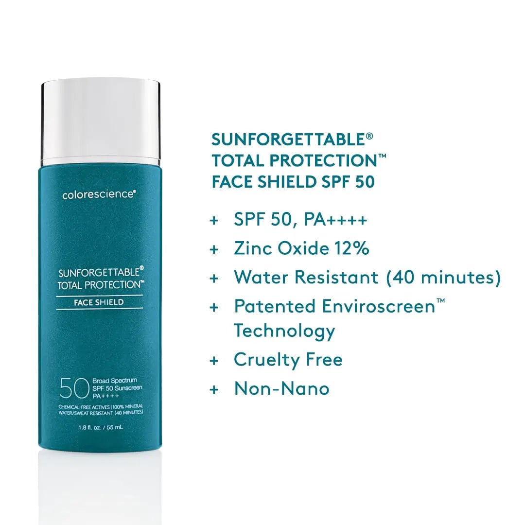 Colorescience SPF 50 Total Protection Face Shield Classic ,55ml - Antiaging Cosmetics