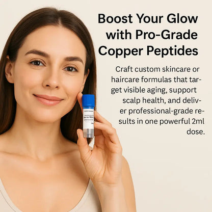 Copper Peptide GHK - Cu: Pre - measure, ready to use DYI, 2ml - Antiaging Cosmetics
