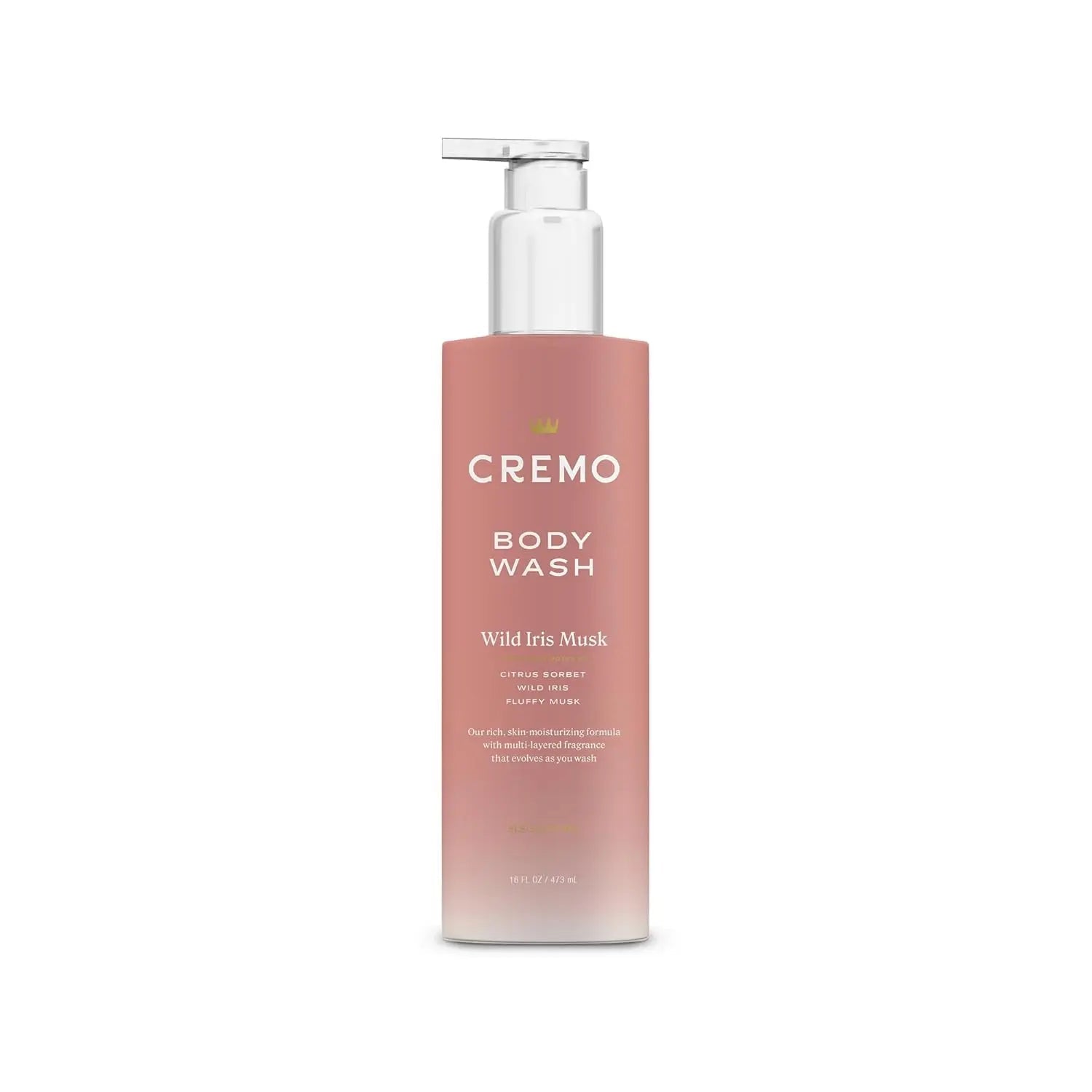 Cremo body wash ,Wild Iris Musk Skin Moisturizing , for Women, 473ml - Antiaging Cosmetics