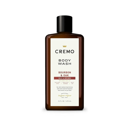 CREMO Bourbon and Oak body wash - 473ml - Antiaging Cosmetics