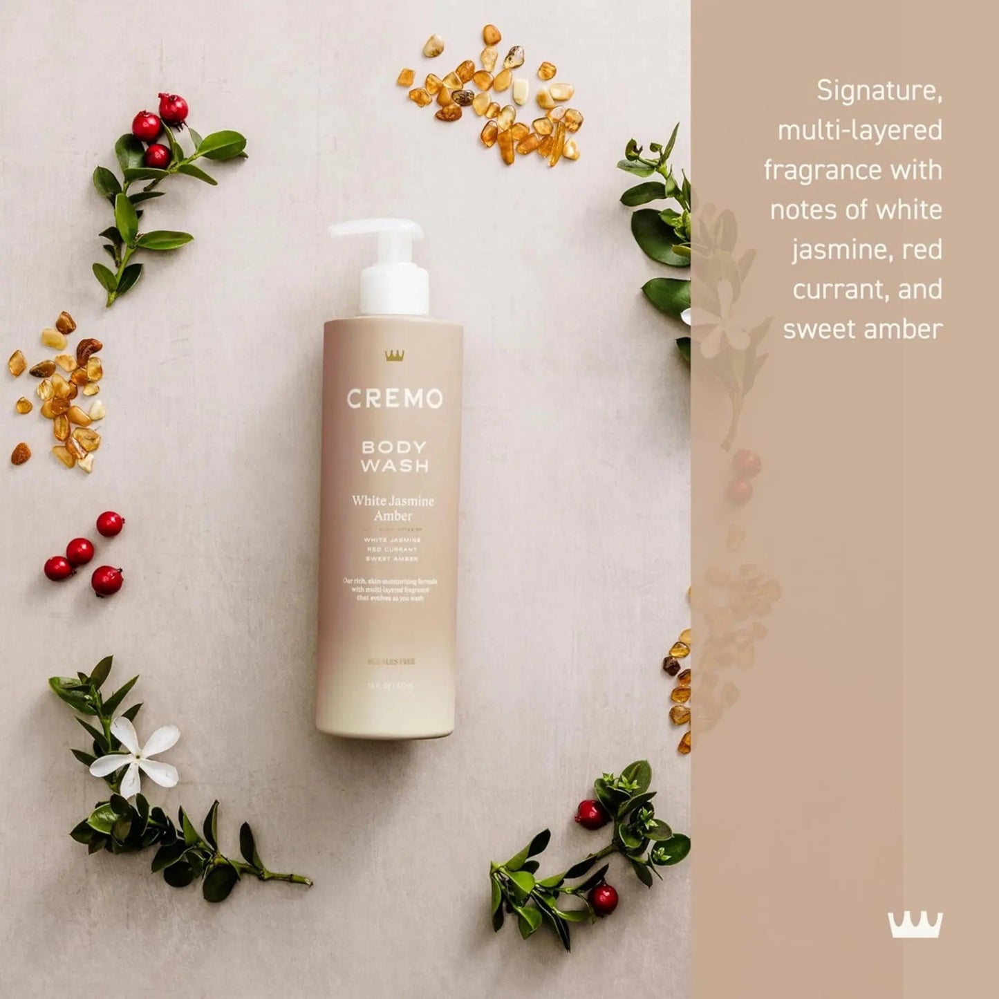 CREMO - White Jasmine Skin Moisturizing Body Wash - 473ml - Antiaging Cosmetics