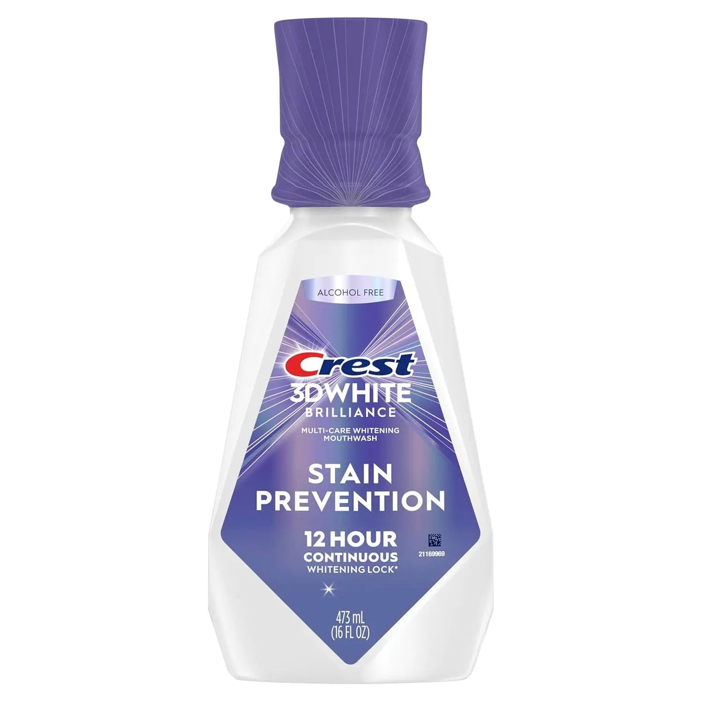 Crest 3D White Brilliance Stain Prevention Mouthwash Rinse - 473 mL - Antiaging Cosmetics
