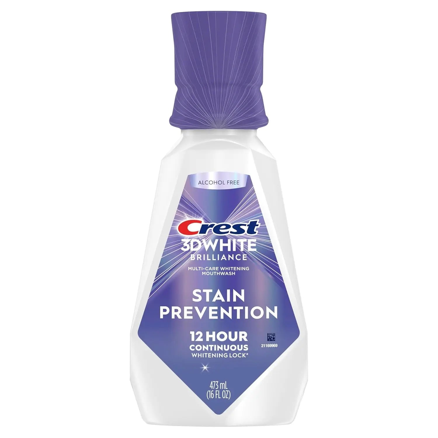 Crest 3D White Brilliance Stain Prevention Mouthwash Rinse - 473 mL - Antiaging Cosmetics