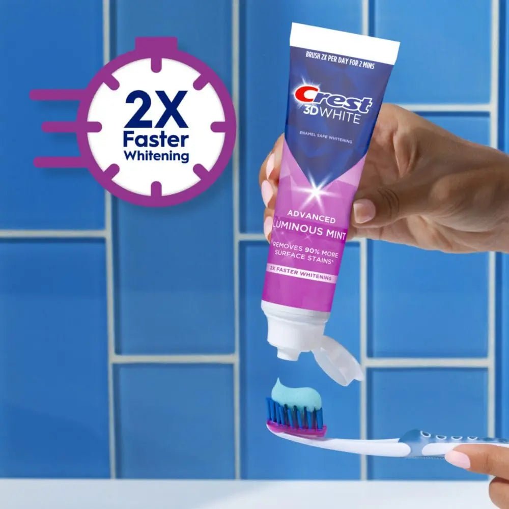 CREST 3D White Toothpaste: Whiter Teeth in 5 Days - Antiaging Cosmetics