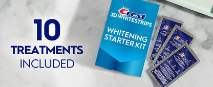 CREST 3D Whitening strips, whitening starter kit, 20strips - Antiaging Cosmetics