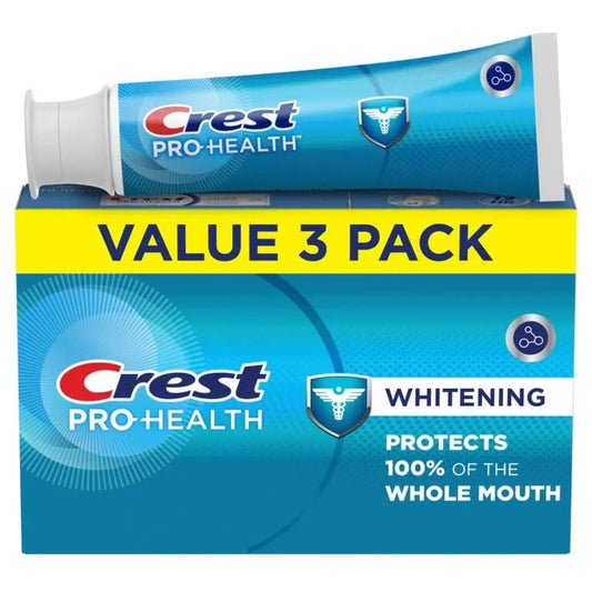 Crest Base Pro - Health Whitening Toothpaste Triple Pack, Teeth Whitening (365g) - Antiaging Cosmetics