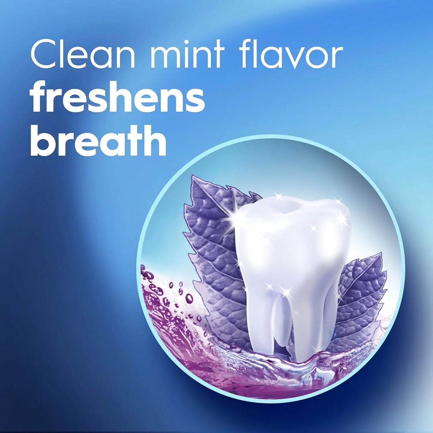 Crest Mouthwash/Mouth Rinse, 3D White Brilliance Whitening, Alcohol Free, Clean Mint - 1L - Antiaging Cosmetics