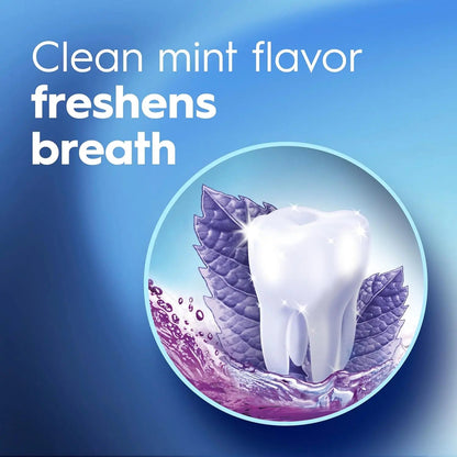 Crest Mouthwash/Mouth Rinse, 3D White Brilliance Whitening, Alcohol Free, Clean Mint - 1L - Antiaging Cosmetics