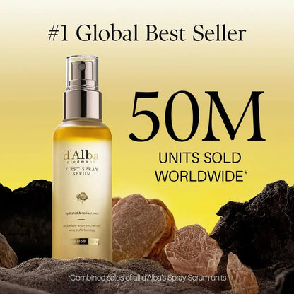 d’Alba White Truffle First Spray Serum 100ml – Hydrating Glow Face Mist - Antiaging Cosmetics