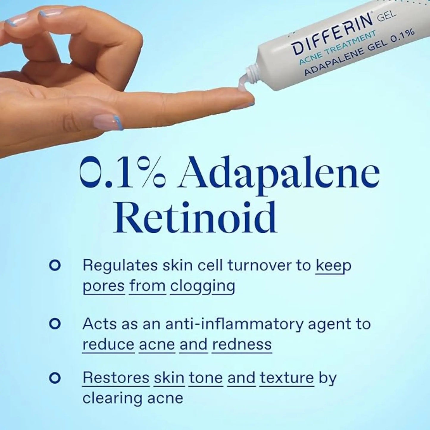 Differin Acne Adapalene Gel Treatment - Antiaging Cosmetics