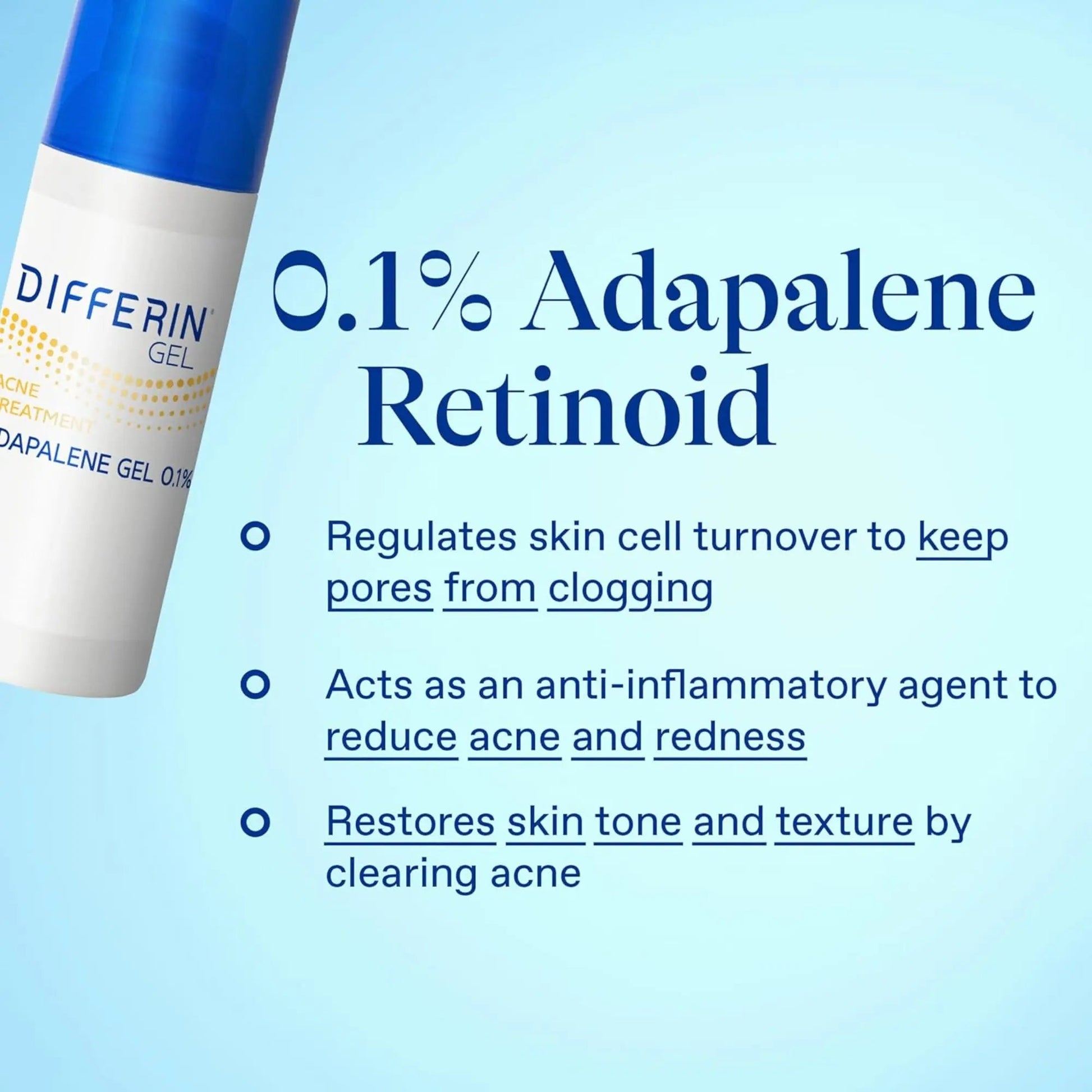 Differin Acne Adapalene Gel Treatment - Antiaging Cosmetics