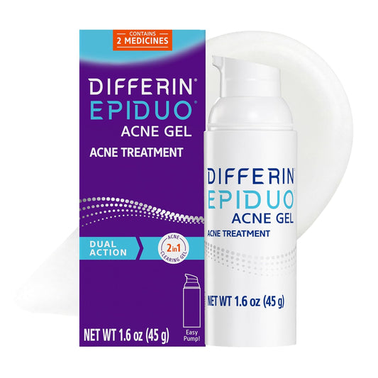 Differin Epiduo Acne Retinoid Gel 0.1% + 2.5%, 45 g - Antiaging Cosmetics